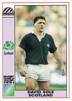 1991 Regina Rugby World Cup #107 David Sole Front